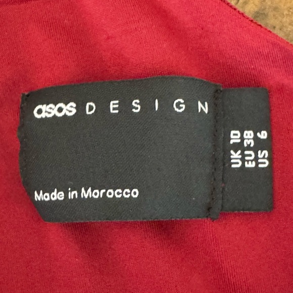 Elegant Burgundy Halter Dress - Picture 8 of 9